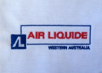 Air Liquide  Embroidery Sample