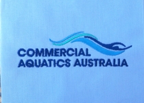 Commercial Aquatics Australia Embroidery Sample