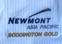 Newmont Embroidery Sample