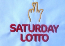 Saturday lotto Embroidery Sample